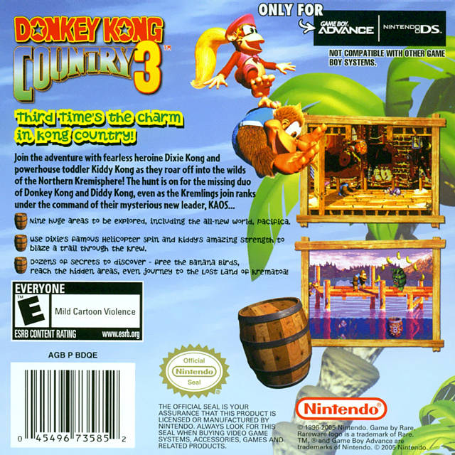 Game: Donkey Kong Country 3 [Game Boy Advance, 2005 ...