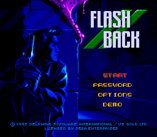 Game: Flashback: The Quest For Identity [Sega Genesis, 1993, U.S. Gold ...