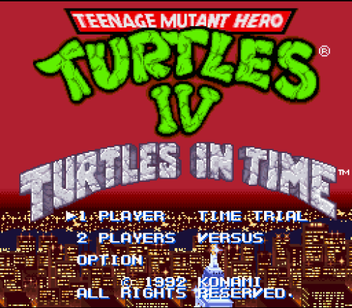 Game: Teenage Mutant Ninja Turtles IV: Turtles in Time [SNES, 1992