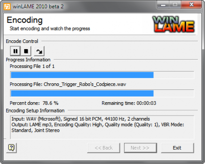 Step 5: Underneath "Encoding Control," click the arrow play button, and you're all set!