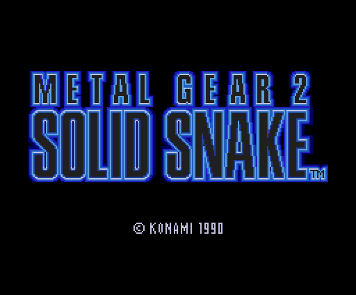 Game Metal Gear 2 Solid Snake Msx 1990 Konami Oc Remix