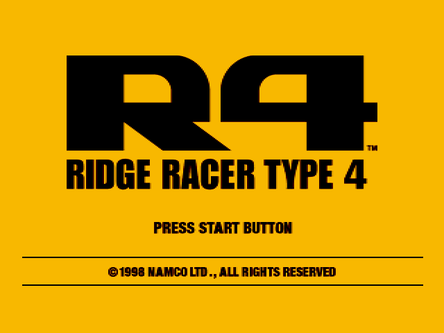 Game: R4: Ridge Racer Type 4 [PlayStation, 1999, Namco] - OC