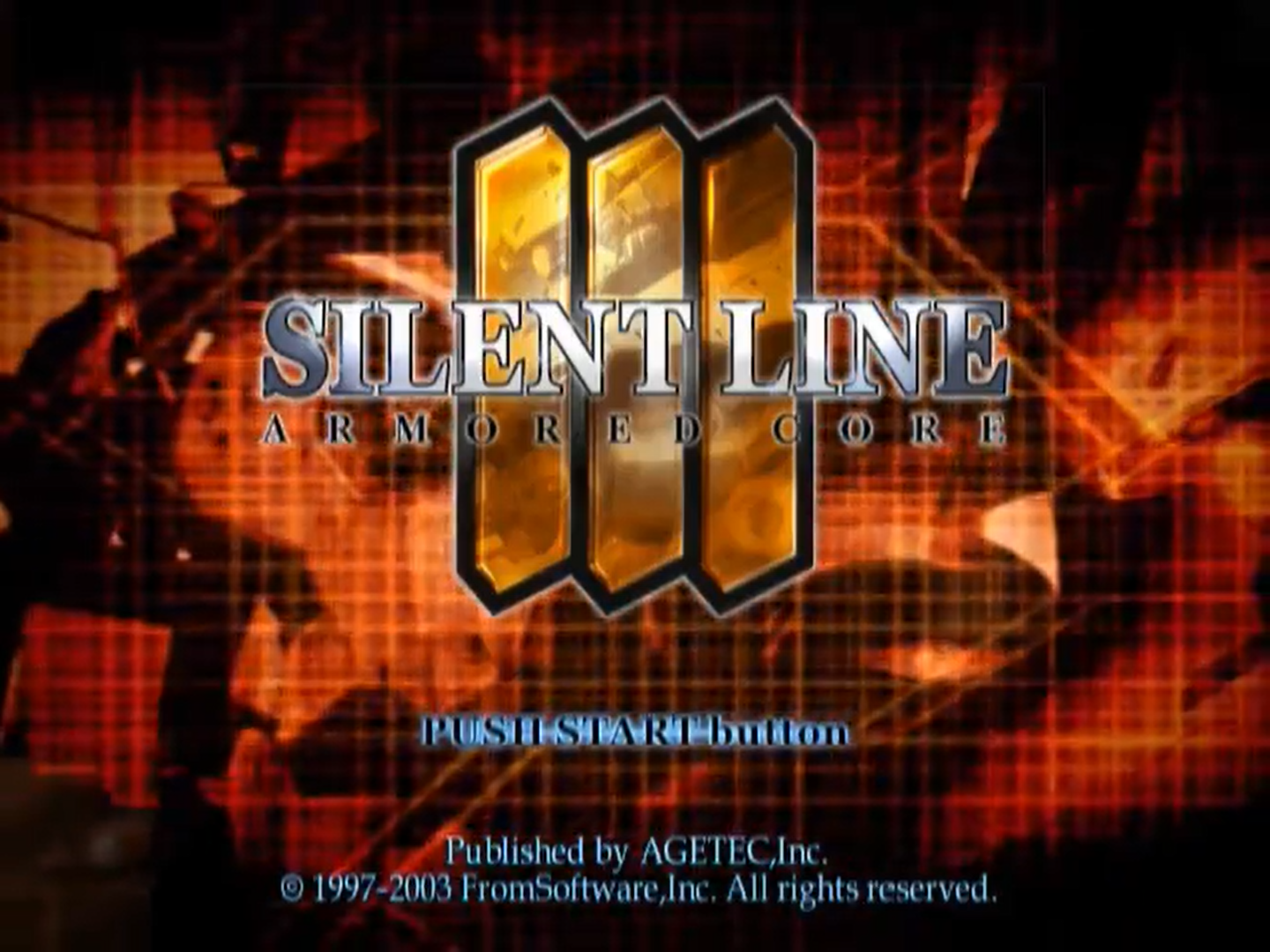 Game: Silent Line: Armored Core [PlayStation 2, 2003, Agetec Inc 