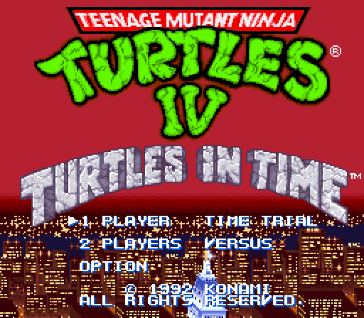 Game: Teenage Mutant Ninja Turtles IV: Turtles in Time [SNES