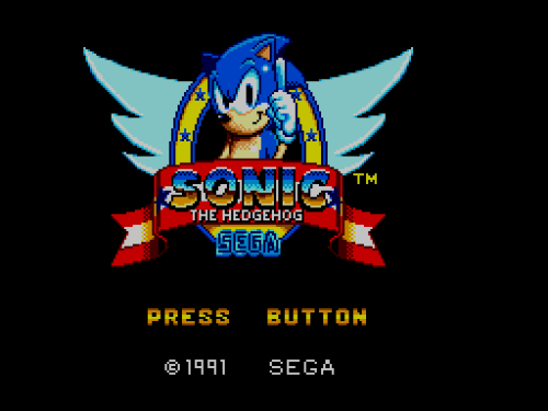 Sonic The Hedgehog Chaos Sega Master System 