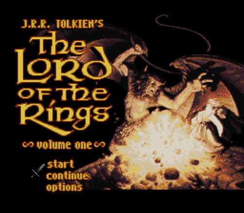 Premisse ticket Tranen Game: J.R.R. Tolkien's Lord of the Rings: Volume 1 [SNES, 1994, Interplay]  - OC ReMix