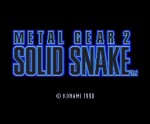 Game: Metal Gear 2: Solid Snake