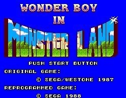 Game: Wonder Boy in Monster Land